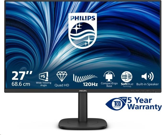 Philips MT 27" 27B2N3500J - 2560x1440,IPS,120Hz,2xHDMI,DP,USBhub,Repro,Pivot