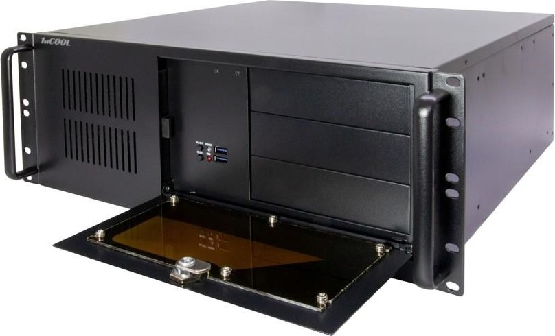 serverová skriňa 1stCOOL IPC 4U-450, 19" Rack Black, bez zdroja napájania