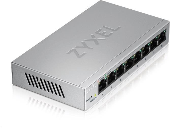 Zyxel GS1200-8 8-portový gigabitový webový inteligentný prepínač
