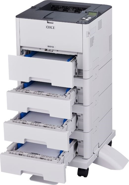 Oki B513dn A4 45 ppm 1200x1200 dpi, PCL, PS3, USB 2.0, LAN, Duplex
