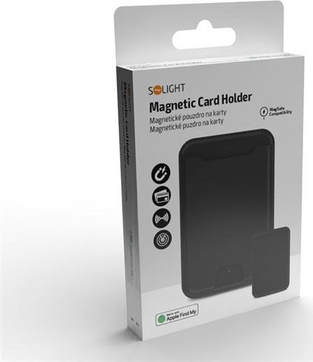 Solight magnetické pouzdro na karty, MagSafe + Find My kompatibilní