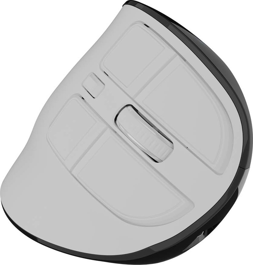 Vertikální bezdrátová myš Natec EUPHONIE PRO/Vertikální/Blue Sense/Pro praváky/4 000 DPI/USB+BT/Bílá