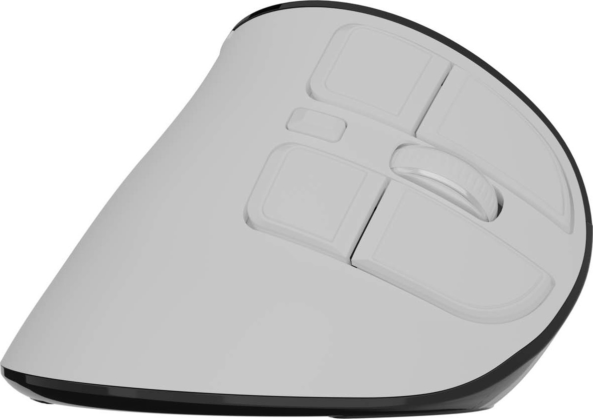 Vertikální bezdrátová myš Natec EUPHONIE PRO/Vertikální/Blue Sense/Pro praváky/4 000 DPI/USB+BT/Bílá