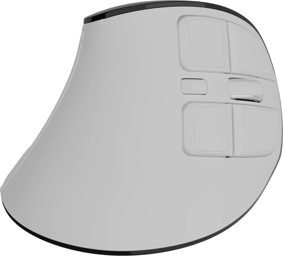 Vertikální bezdrátová myš Natec EUPHONIE PRO/Vertikální/Blue Sense/Pro praváky/4 000 DPI/USB+BT/Bílá