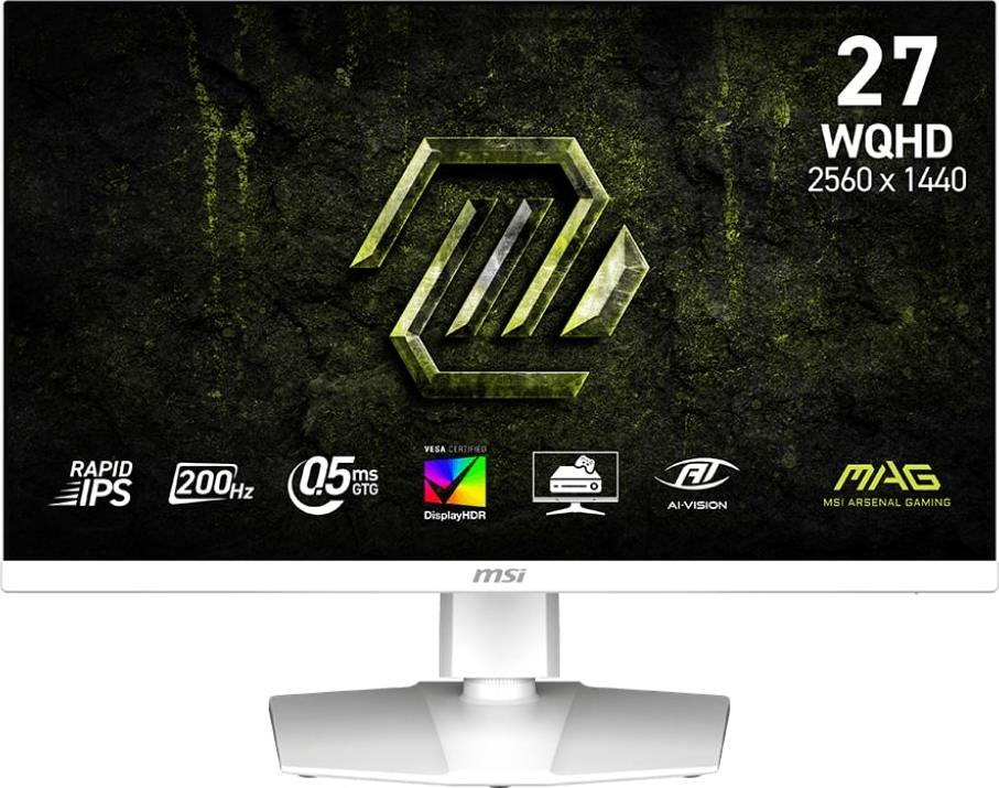 MSI LCD MAG 274QRFW E20, 27", 2560x1440, Rapid IPS, 0,5 ms, VESA 100x100, White