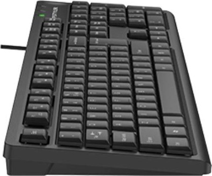 A4tech FK12, multimediální kancelářská klávesnice, CZ/US, USB, černá