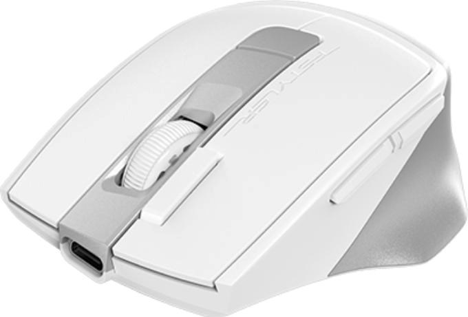 A4tech FB45CS Air2 FStyler, bezdrátová tichá kancelářská myš, BT+2,4GHz, bílá