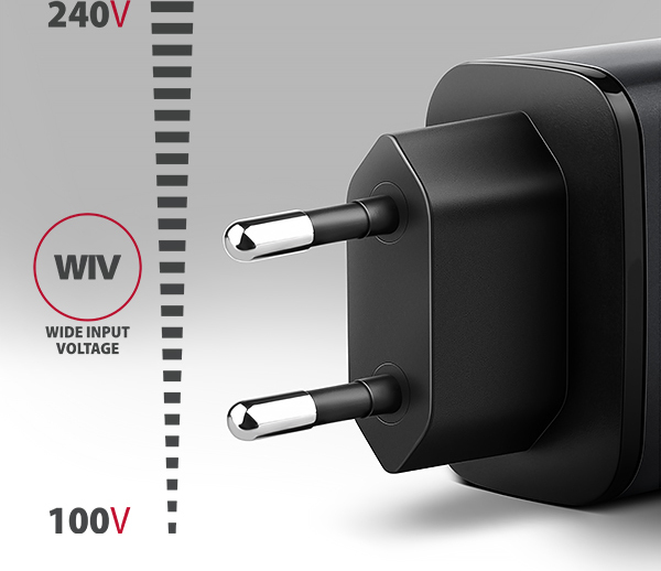 AXAGON ACU-PQ67D GaN nabíjačka do siete 67W, USB-A + USB-C, PD3.0/PPS/QC4+/SFC2.0/Apple, LCD display