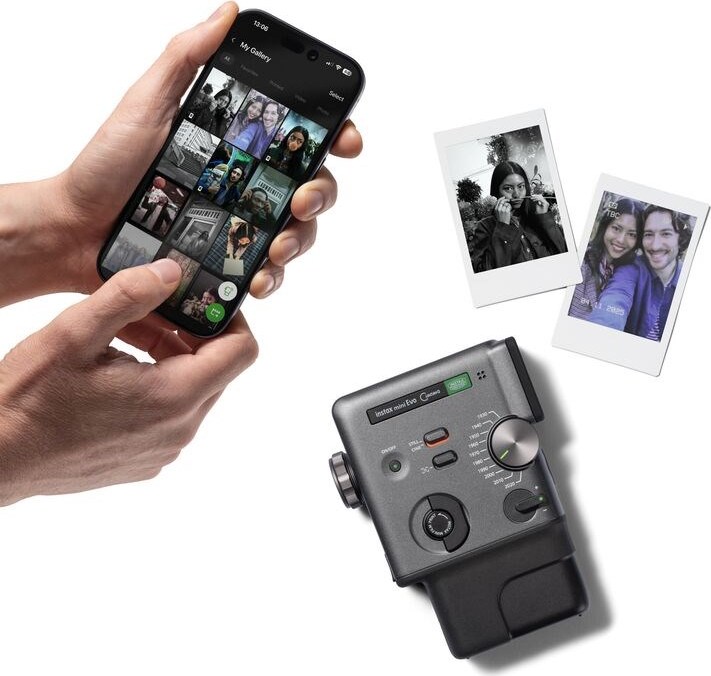Fuji Fujifilm INSTAX MINI EVO CINEMA hybridní instantní fotoaparát - černý