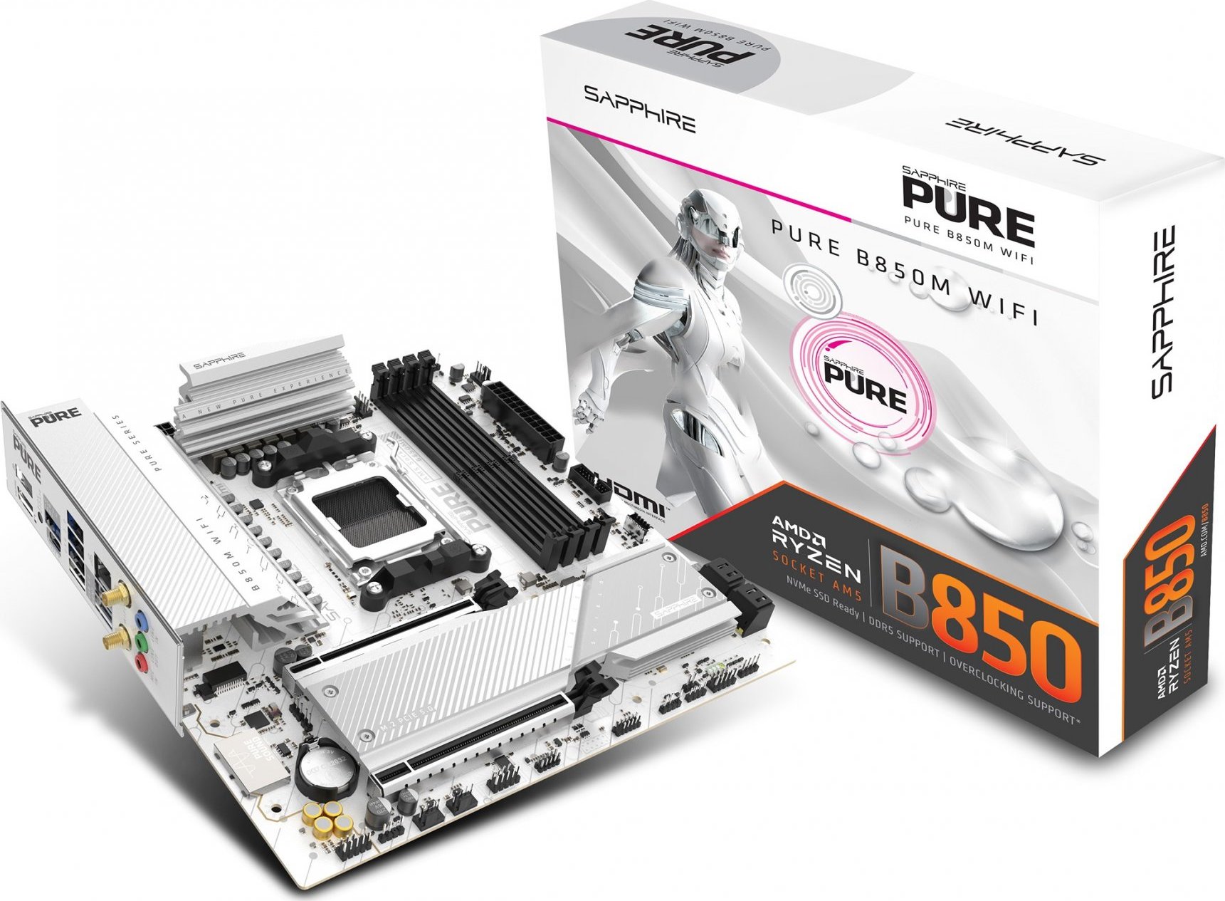 SAPPHIRE PURE B850M WIFI/AM5/mATX