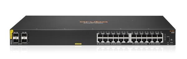 Hewlett Packard Enterprise HPE Aruba Networking CX 6000 24p 10M/100M/1G Class4 PoE 4p SFP 1G 370W Switch R8N87B