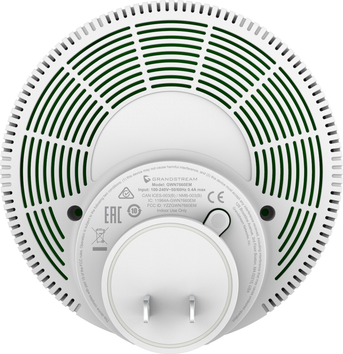 Grandstream GWN7660EM Wi-Fi 6 Extender a AP, MU-MIMO, MESH, captive portál, 16 SSID, QoS, VLAN