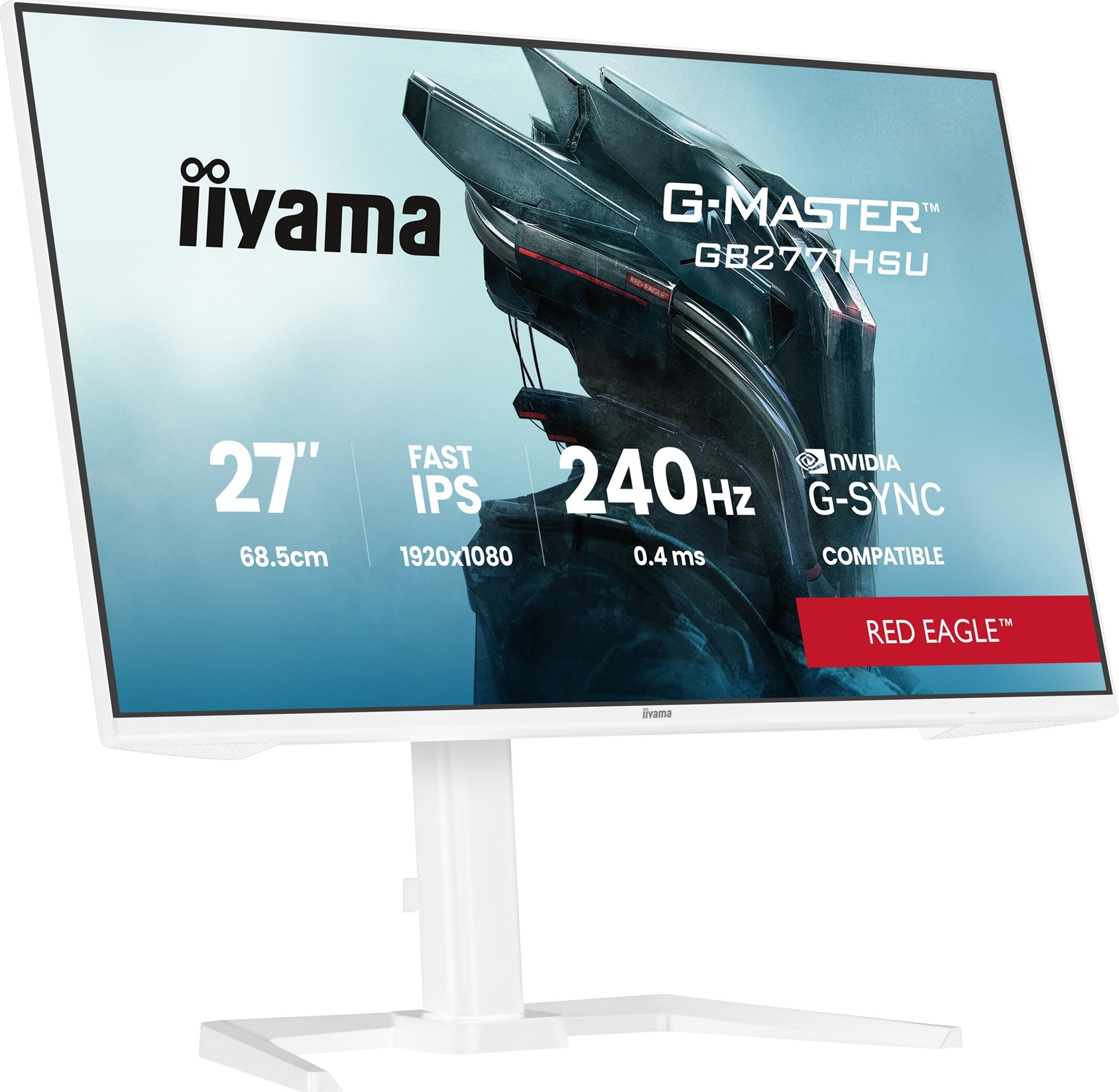 iiyama G-Master/GB2771HSU-W1/27"/IPS/FHD/240Hz/0,4ms/Bílá/3R