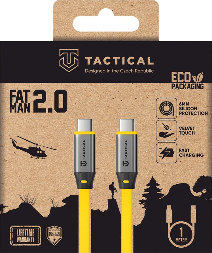 Tactical Fat Man 2.0 Cable USB-C/USB-C 1m Yellow