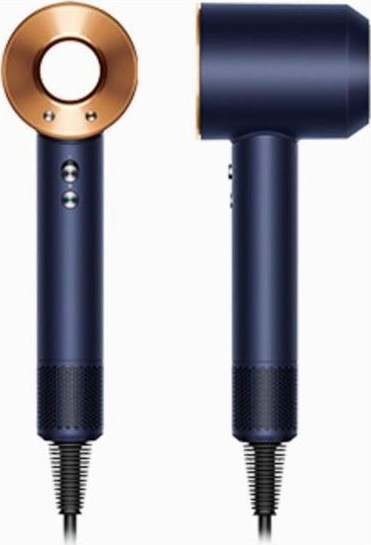 Dyson Supersonic HD07 T1/T2 fén, 1600 W, 3 rychlosti, 4 teploty, koncentrátor, pruská modrá/měděná