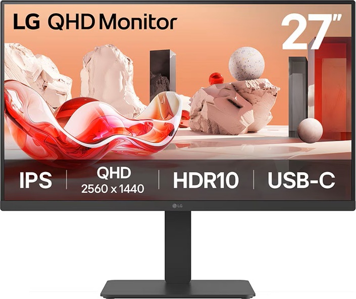 LG LG/27BA65QB/27"/IPS/QHD/100Hz/5ms/Černá/2R