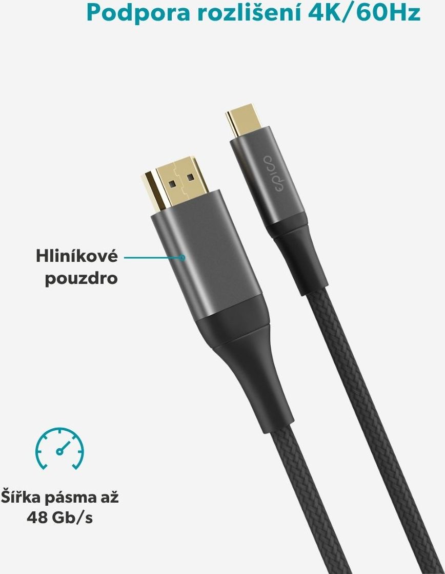 Epico UltraLink HDMI to USB-C 4K/60Hz 2m kabel EC60