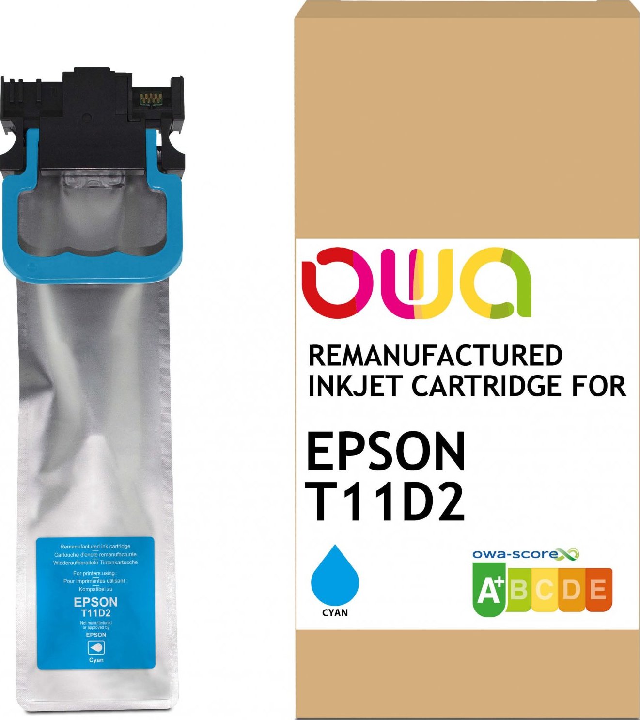 OWA Armor ink-jet pro Epson WF C5390/5890 cyan, 77ml, komp. s C13T11D240
