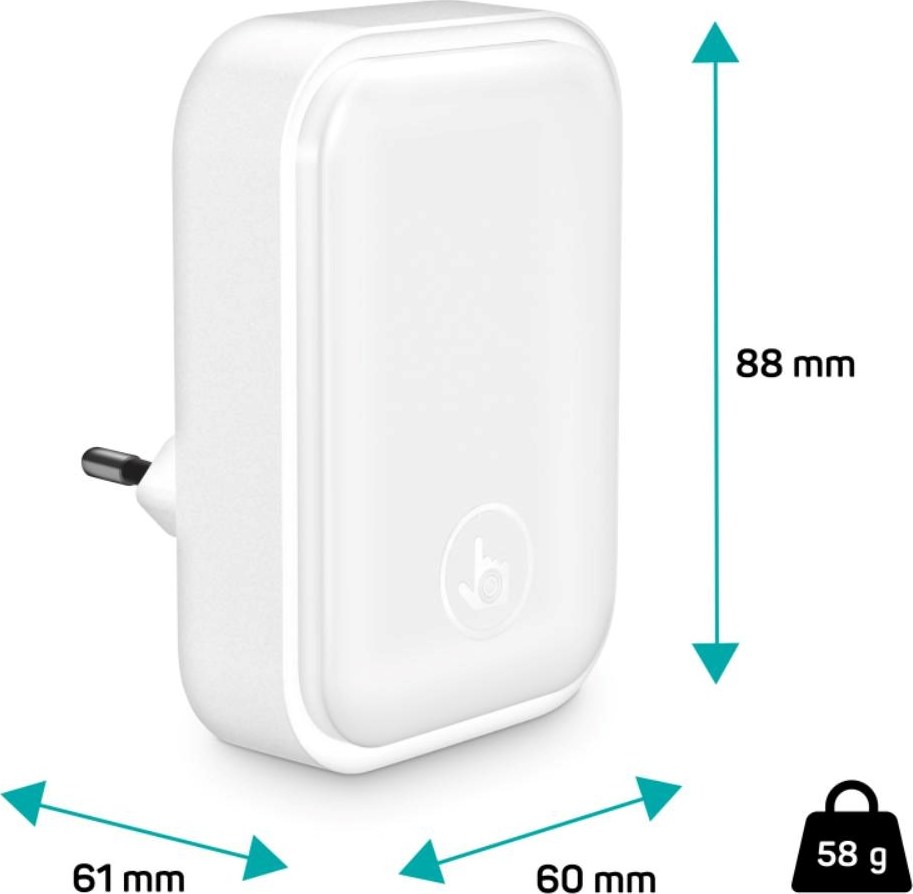 CONNECT IT Noční LED světlo Sparkle 1, teplé světlo, bílá