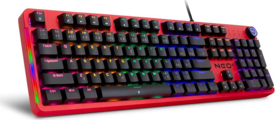 CONNECT IT Herní klávesnice NEO2 + Black, mechanická, USB, ARGB, CZ+SK, černá