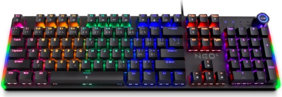 CONNECT IT Herní klávesnice NEO2 + Black, mechanická, USB, ARGB, CZ+SK, černá