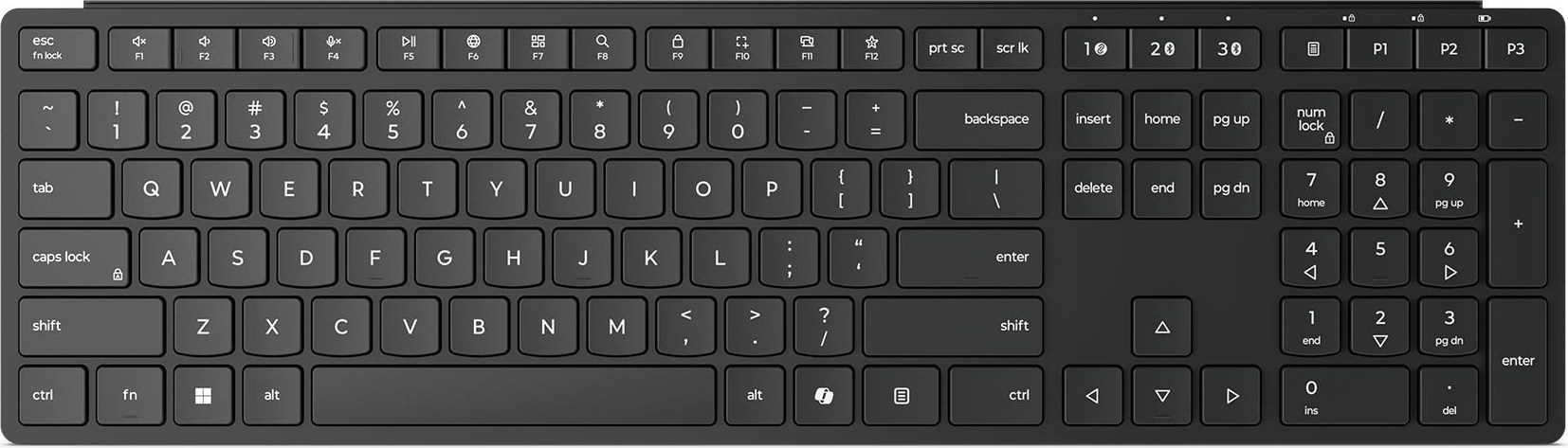 LENOVO klávesnice bezdrátová Multi-Mode Pro Keyboard 6000 - CZ/SK