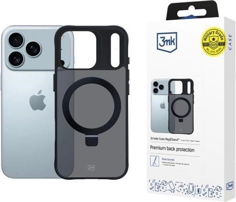 3mk ochranný kryt Smoke Case Mag&Stand pro Apple iPhone 17 Pro Max