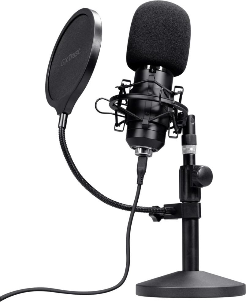 TRUST mikrofon GXT269 Emita II, USB-C, černá