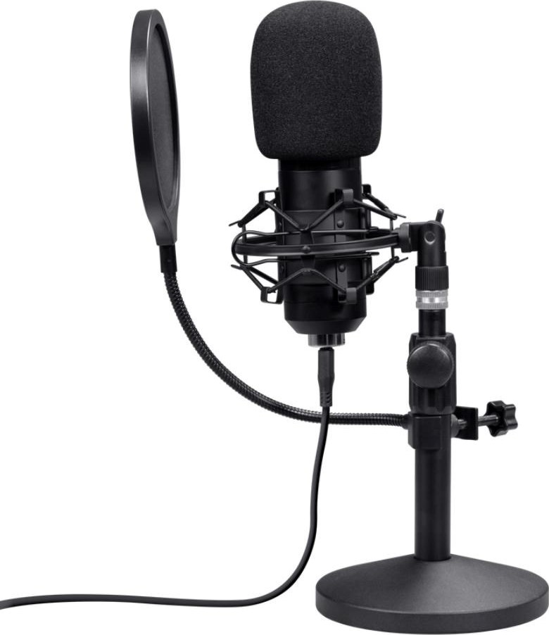 TRUST mikrofon GXT269 Emita II, USB-C, černá