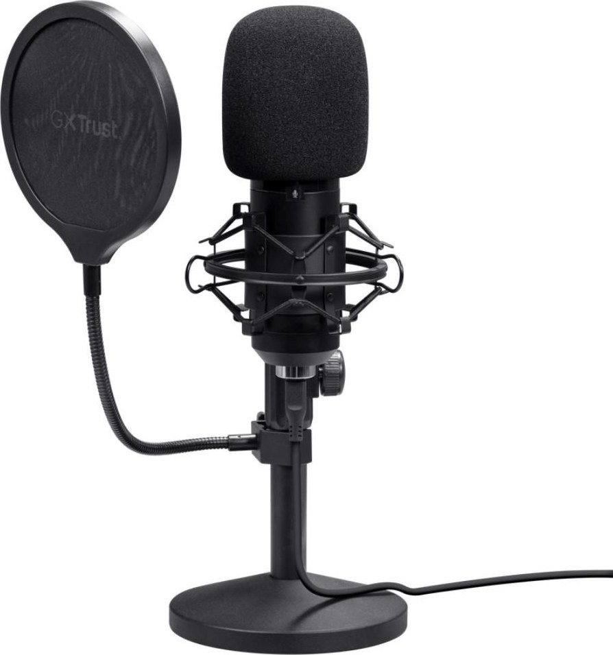TRUST mikrofon GXT269 Emita II, USB-C, černá