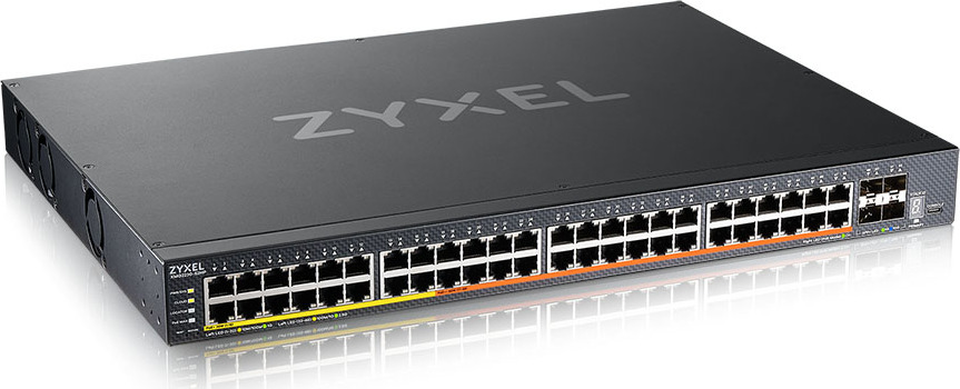 Zyxel XMG2230-52HP, L3 Access Switch,  16x 2.5G, 32x 1G,  AC:960W PoE , DC:2400W PoE, 4 x SFP+ Uplink, incl 1 yr NebulaF