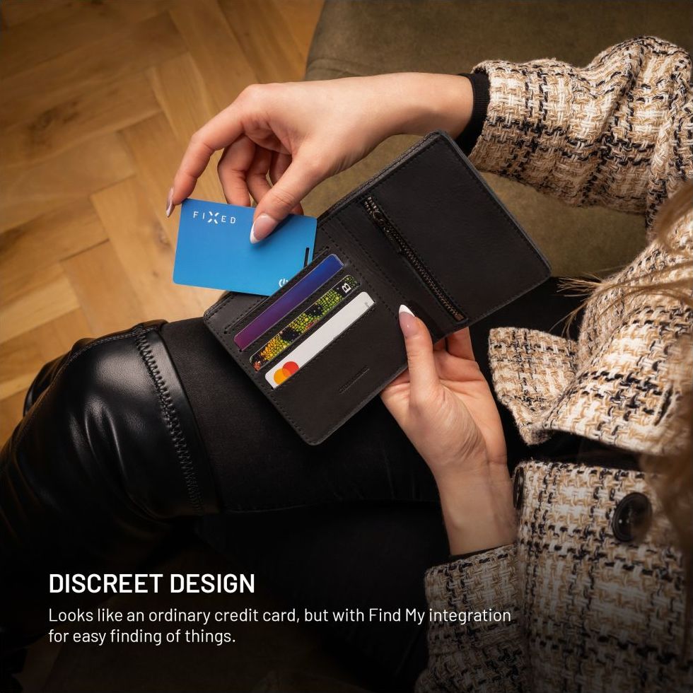 Smart tracker FIXED Tag Card 2,Find My, modrý