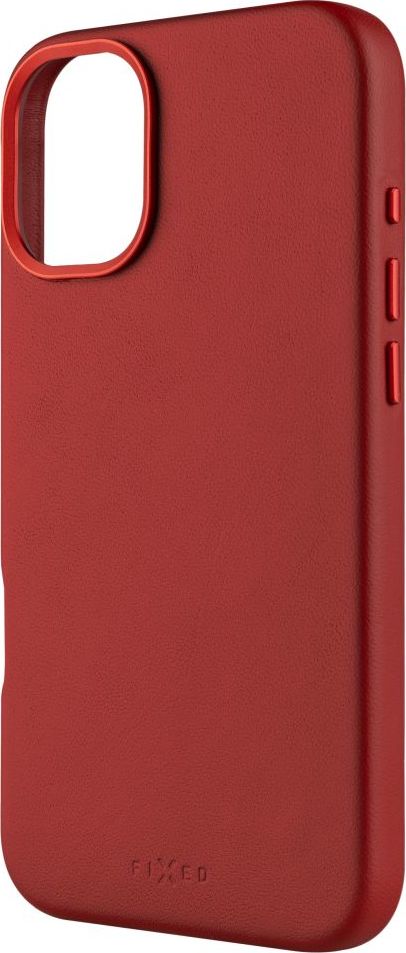 FIXED MagLeather kožený kryt iPhone 16+ červený