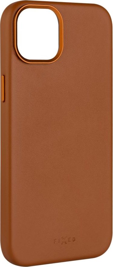 FIXED MagLeather kožený kryt iPhone 15, hnědý
