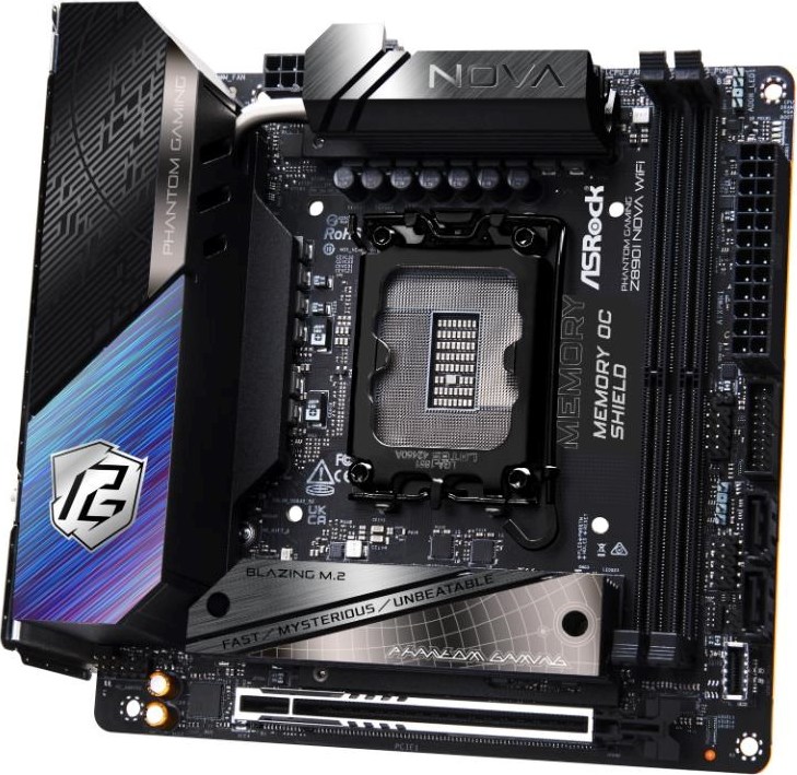 ASRock MB Sc LGA1851 Z890I NOVA WIFI, Intel Z890, 2xDDR5, 1xHDMI, 2xThunderbolt, WI-FI, mITX