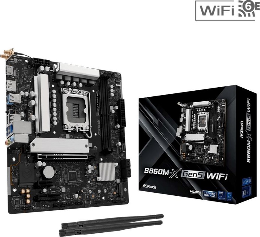 ASRock MB Sc LGA1871 B860M-X Gen5 WiFi, Intel B860, 2xDDR5, 1xDP, 1xHDMI, mATX
