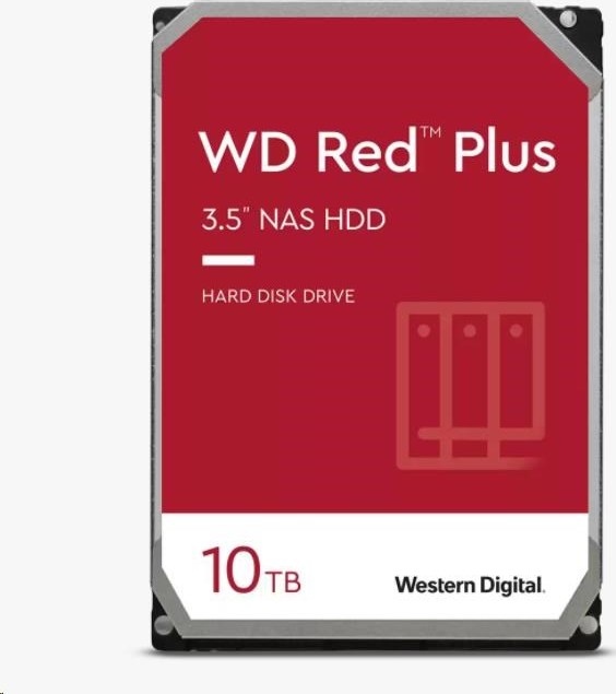 Western Digital WD RED PLUS NAS WD101EFBX 10TB SATAIII/600 256MB cache, 215MB/s CMR