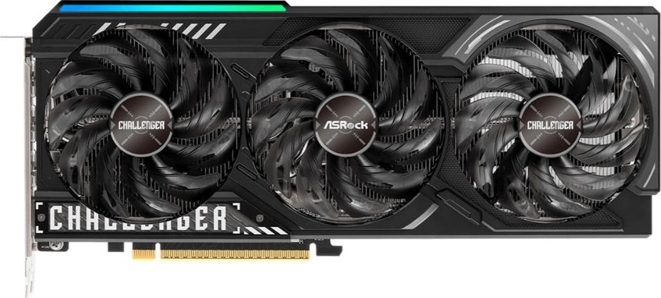 ASRock VGA AMD Radeon RX 9070 XT Challenger 16GB, RX 9070 XT, 16GB GDDR6, 3xDP, 1x HDMI