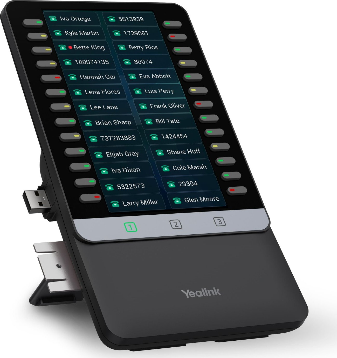 Yealink EXP55, rozšiřující modul s LCD pro telefony T7x/T8x, 26 tlačítek