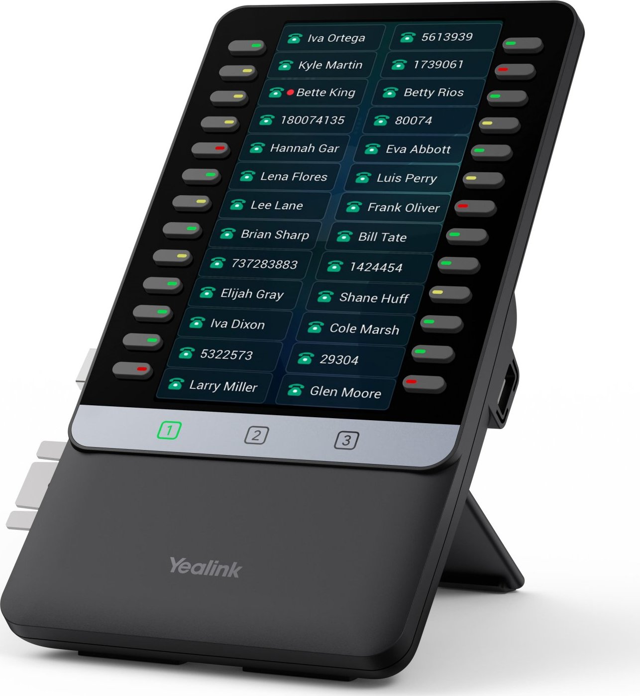Yealink EXP55, rozšiřující modul s LCD pro telefony T7x/T8x, 26 tlačítek