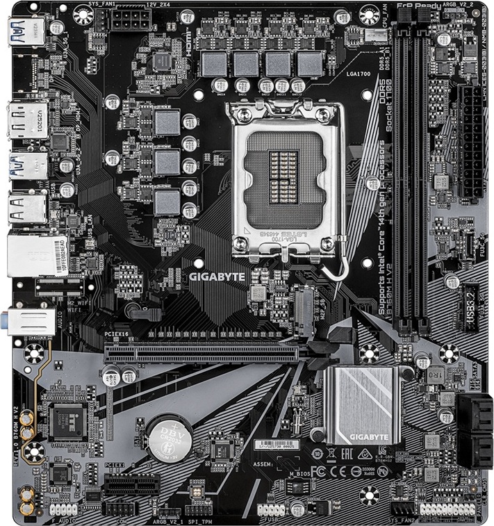 GIGABYTE B760M H V2/LGA 1700/mATX