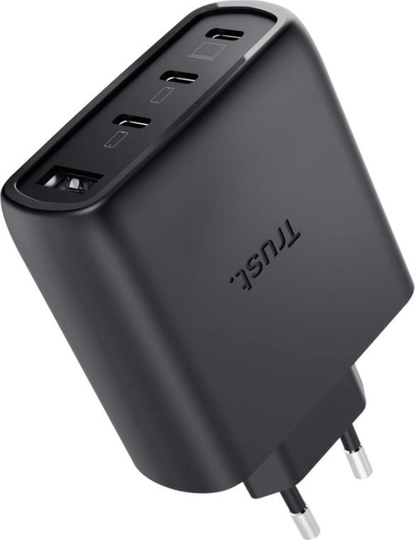 TRUST GaN Nabíječka MAXO 65W, 3xUSB-C,1xUSB-A, černá