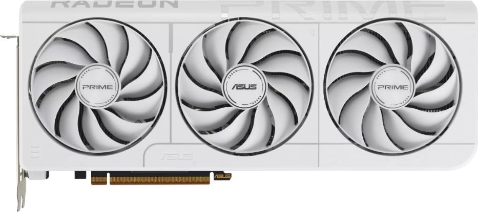 ASUS VGA AMD RADEON RX 9070 XT PRIME 16GB OC WHITE, RX 9070 XT, 16GB GDDR6, 3xDP, 1xHDMI