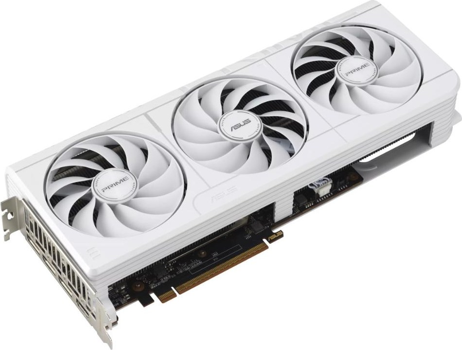 ASUS VGA AMD RADEON RX 9070 XT PRIME 16GB OC WHITE, RX 9070 XT, 16GB GDDR6, 3xDP, 1xHDMI