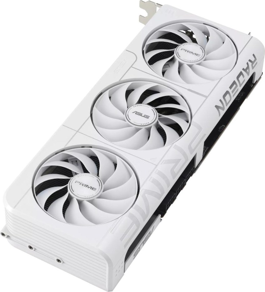 ASUS VGA AMD RADEON RX 9070 XT PRIME 16GB OC WHITE, RX 9070 XT, 16GB GDDR6, 3xDP, 1xHDMI