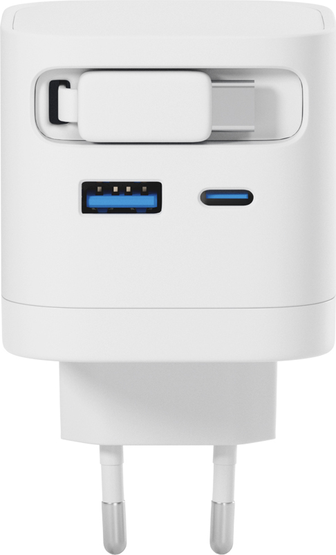 Epico UltraBoost Retractable GaN 65W adaptér EA65c se zabudovaným kabelem