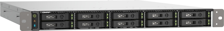 QNAP TS-h1090FU-7232P-64G (AMD EPYC, 64GB ECC RAM, 10x 2,5" U.2/SATA, 2x PCIe, 2x 2,5GbE, 2x 25GbE)