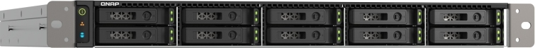 QNAP TS-h1090FU-7232P-64G (AMD EPYC, 64GB ECC RAM, 10x 2,5" U.2/SATA, 2x PCIe, 2x 2,5GbE, 2x 25GbE)