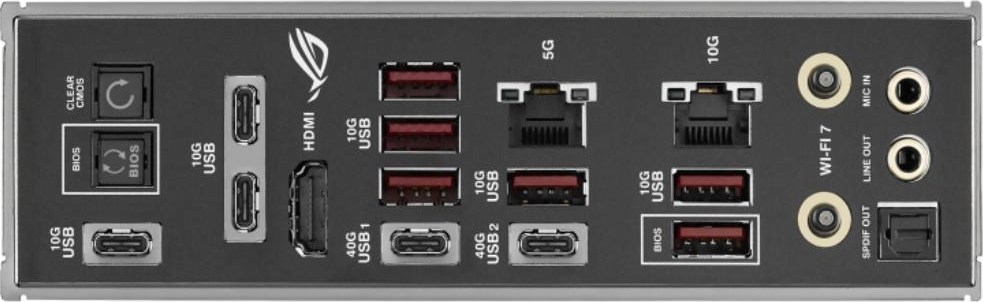 ASUS MB Sc AM5 ROG CROSSHAIR X870E DARK HERO, AMD X870E, 4xDDR5, WiFi, 1xHDMI, 2xUSB4