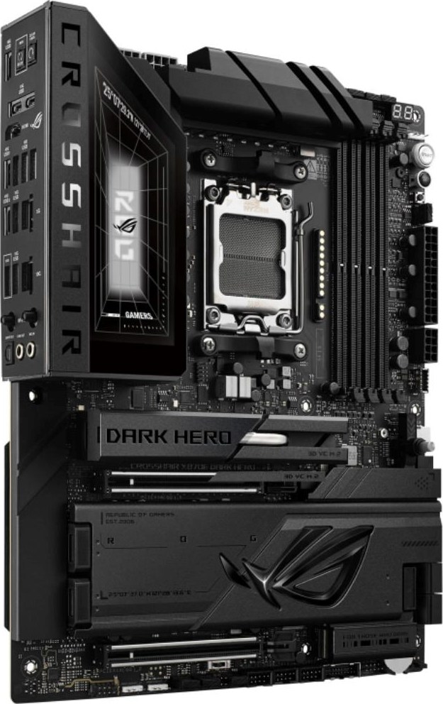 ASUS MB Sc AM5 ROG CROSSHAIR X870E DARK HERO, AMD X870E, 4xDDR5, WiFi, 1xHDMI, 2xUSB4